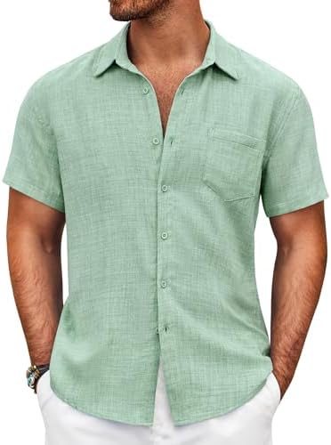 Camisa casual de hombre con solapas