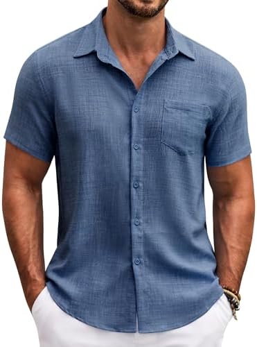 Camisa casual de hombre con solapas