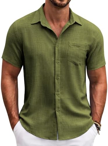 Camisa casual de hombre con solapas