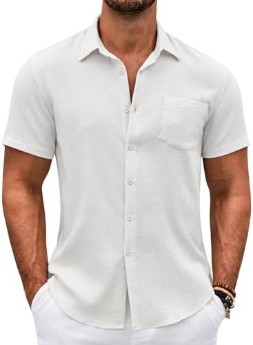 Camisa casual de hombre con solapas
