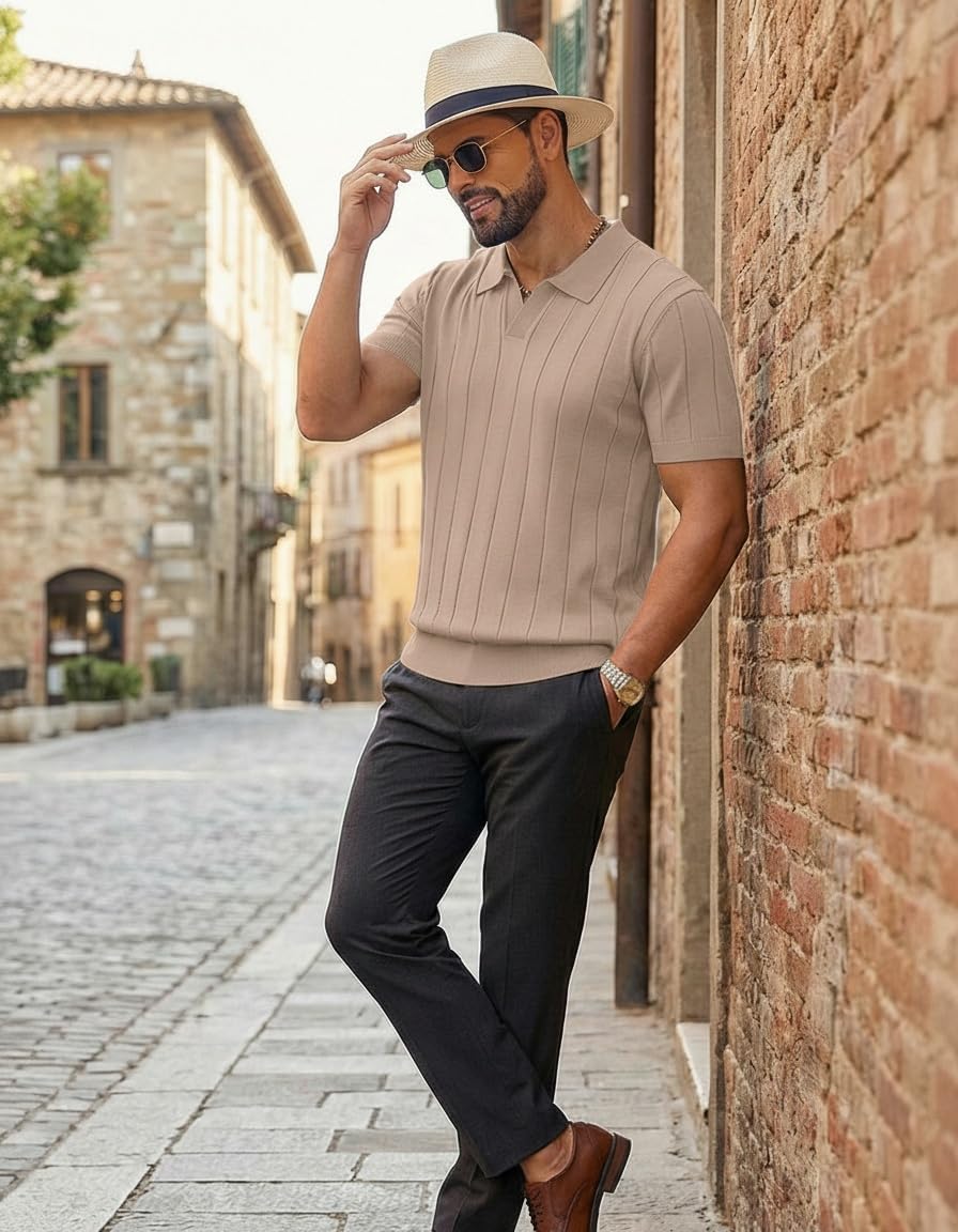Polo de Hombre Manga Corta | Cuello V · kira-me