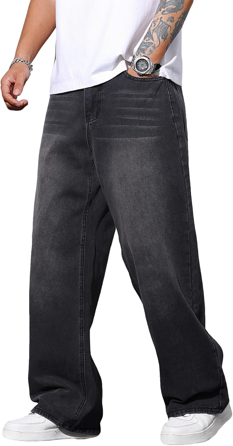 Vaqueros Baggy Hip Hop Pierna Ancha Hombre | Zewool