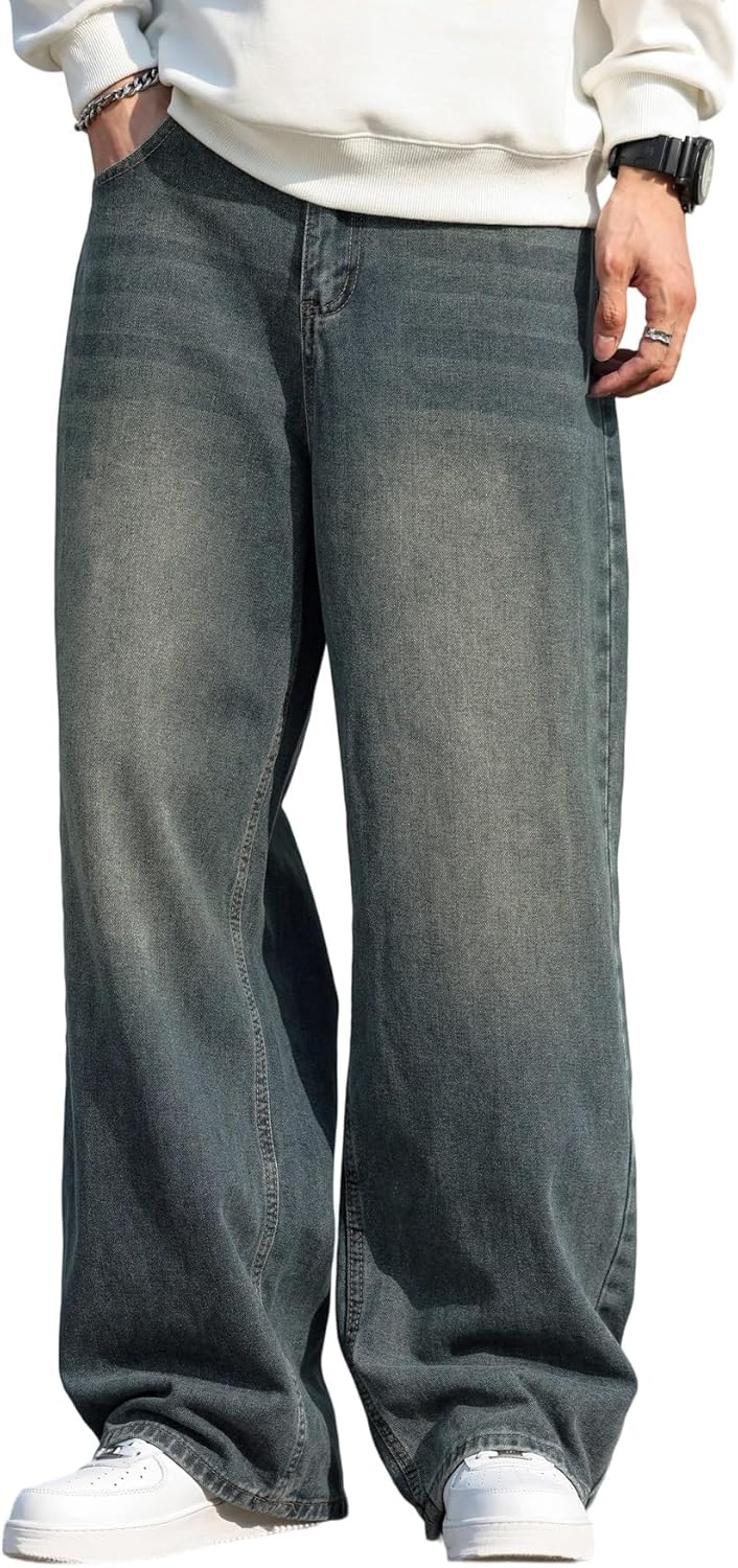 Vaqueros Baggy Hip Hop Pierna Ancha Hombre | Zewool