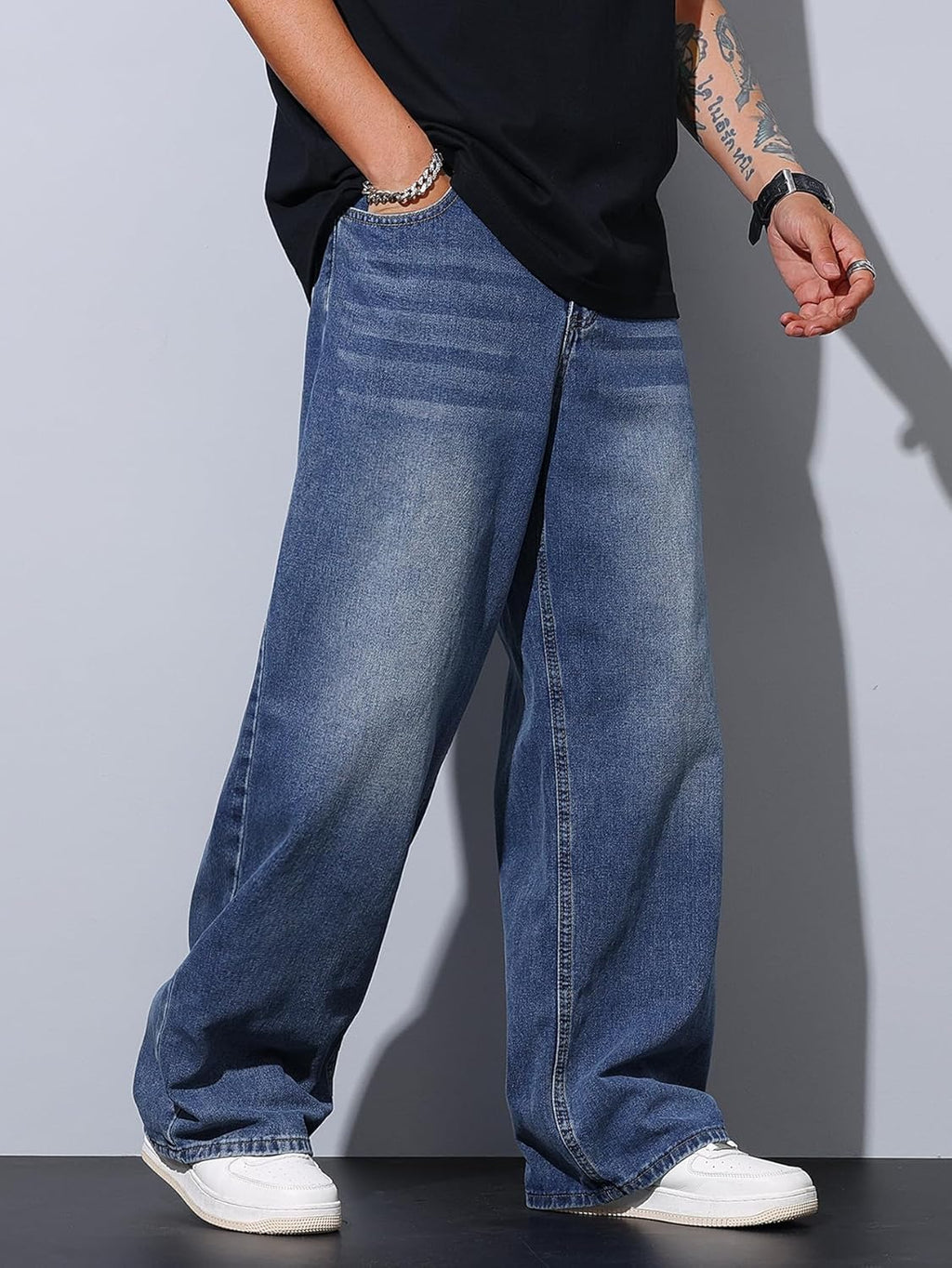 Vaqueros Baggy Hip Hop Pierna Ancha Hombre | Zewool