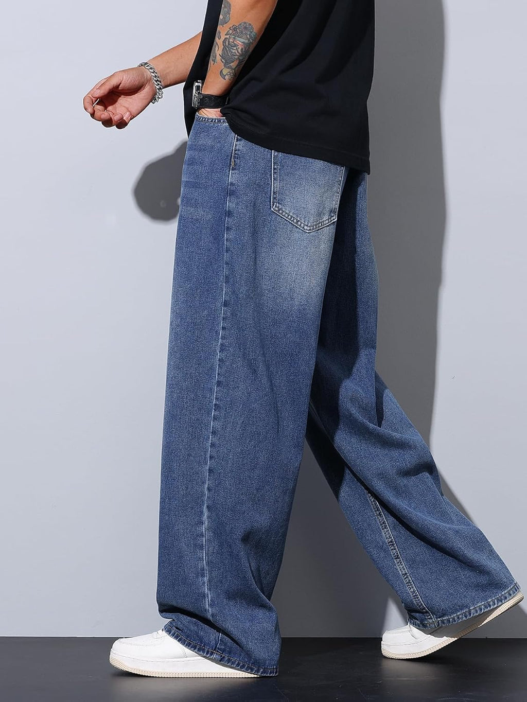 Vaqueros Baggy Hip Hop Pierna Ancha Hombre | Zewool