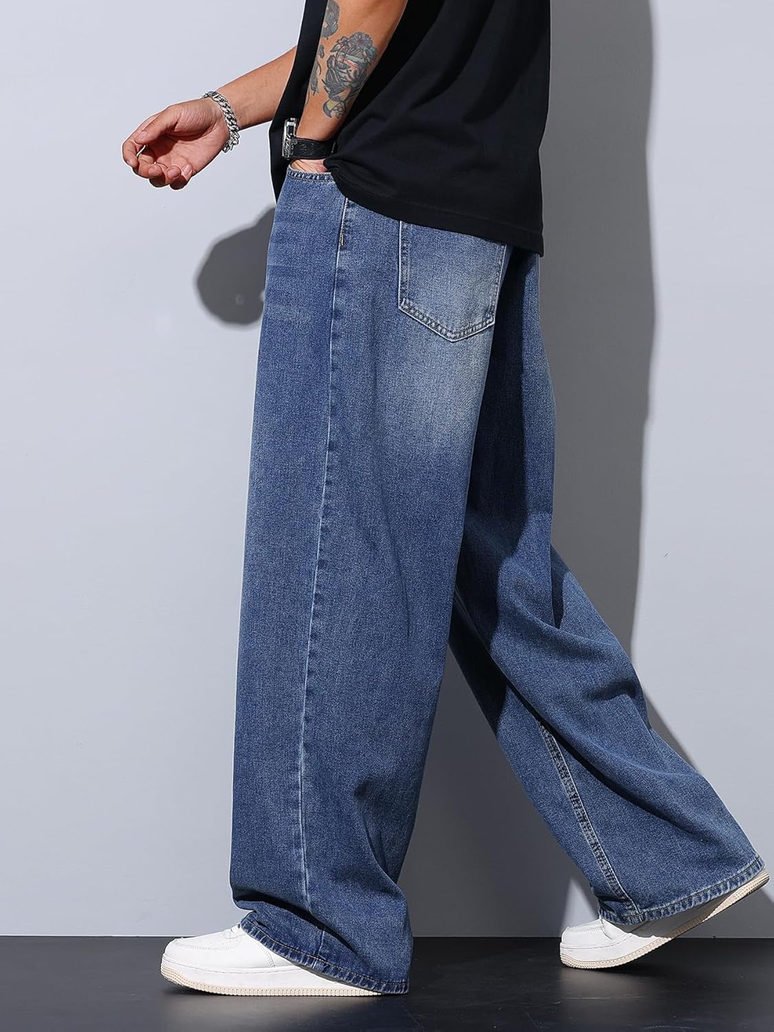 Vaqueros Baggy Hip Hop Pierna Ancha Hombre | Zewool