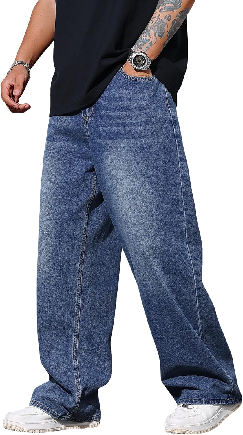 Vaqueros Baggy Hip Hop Pierna Ancha Hombre | Zewool