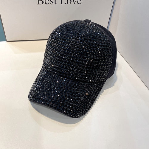 Gorra con purpurina