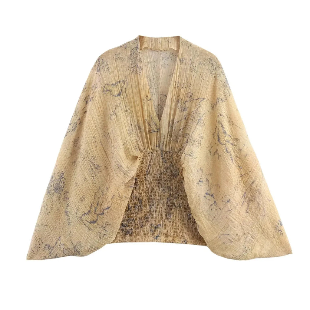 Blusa Boho Tie Dye | Manga Larga · kira-me