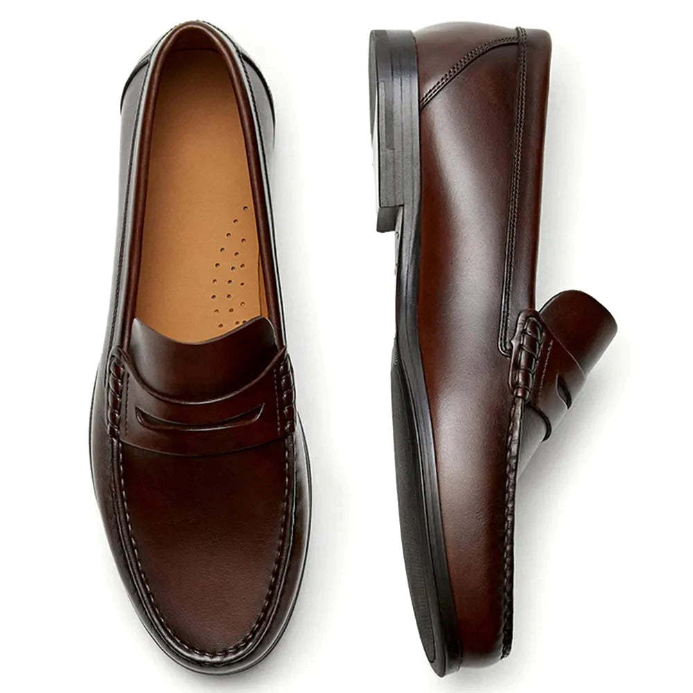 Zapatos de Hombre Elegantes | Marrón y Negro · Victoroad