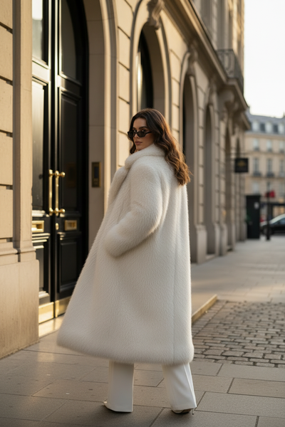 Abrigo Creamy White - Nueva pose