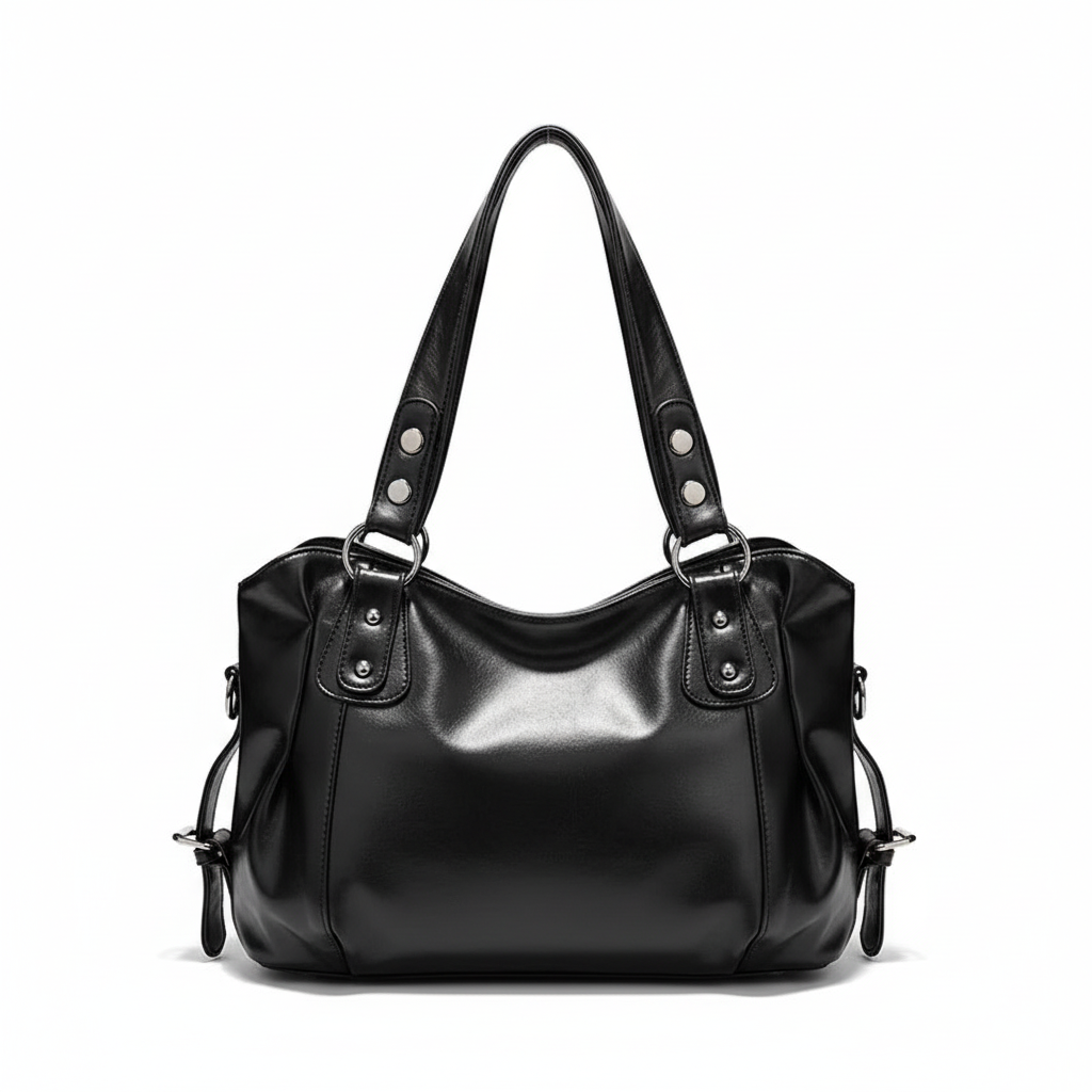 Bolso tote retro de PU para mujer