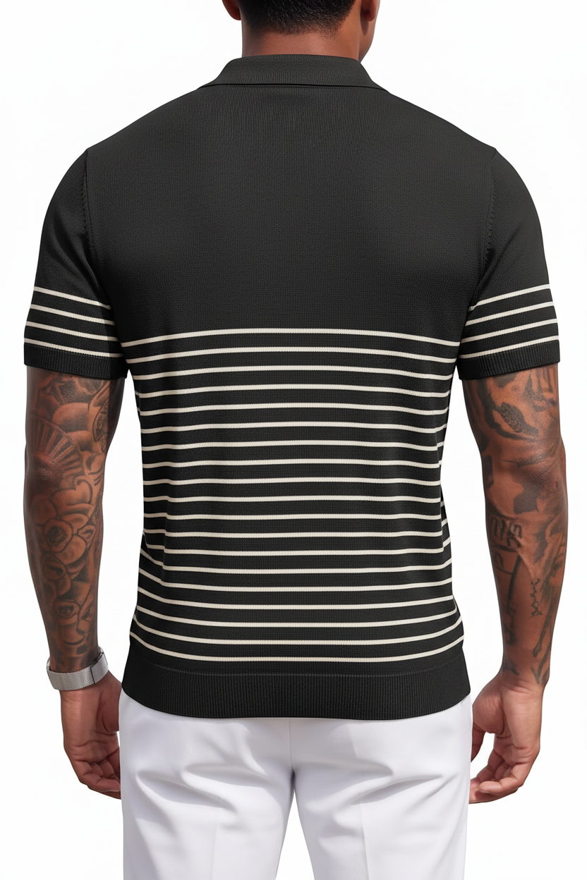 Vista espalda - Black White Stripes
