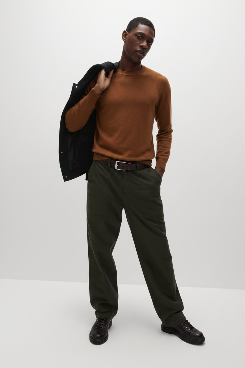 Jersey Medium Brown - Full body