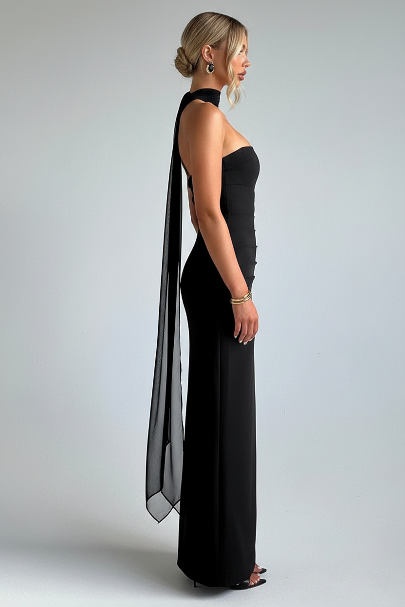 Vestido negro - Lateral