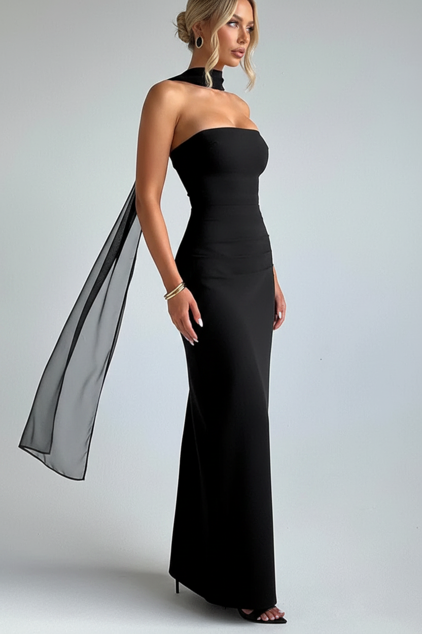 Vestido negro - Tres cuartos